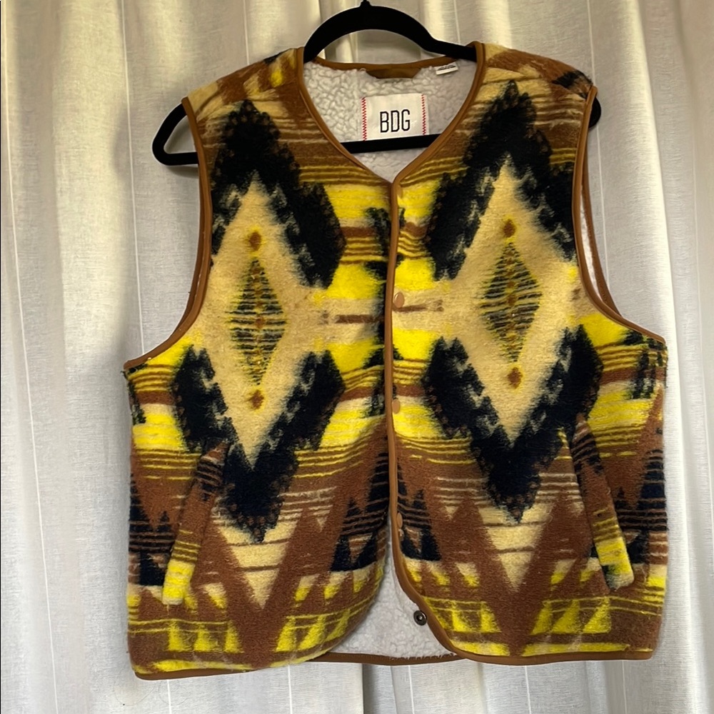 BDG Multicolor Geometric Vest